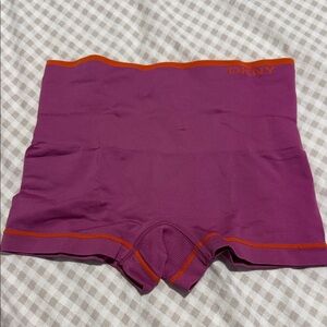 DKNY Women's Purple and Orange Seamless Boyshorts